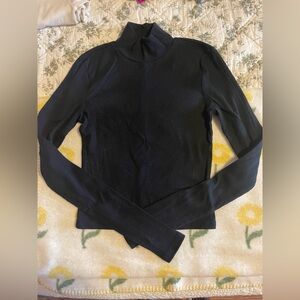 American Eagle Outfitters Black Long Sleeve Top